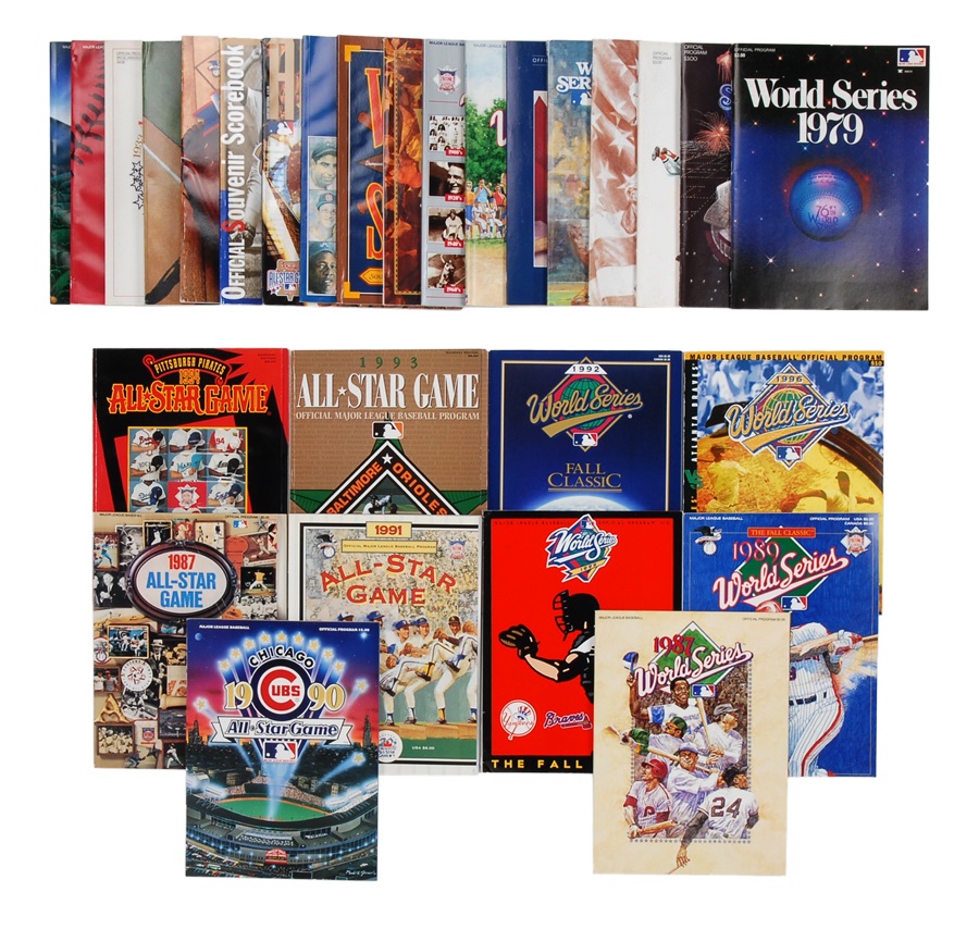 - Collection of Baseball All Star and World Series Programs (28)
