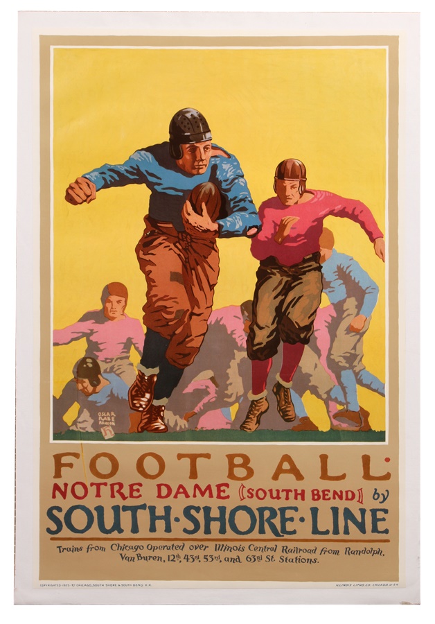 Football - 1925 Notre Dame Football Poster
