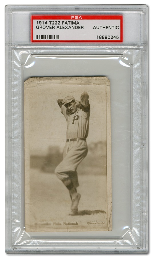 Sports and Non Sports Cards - 1914 T222 Fatima Grover Alexander Rookie Card