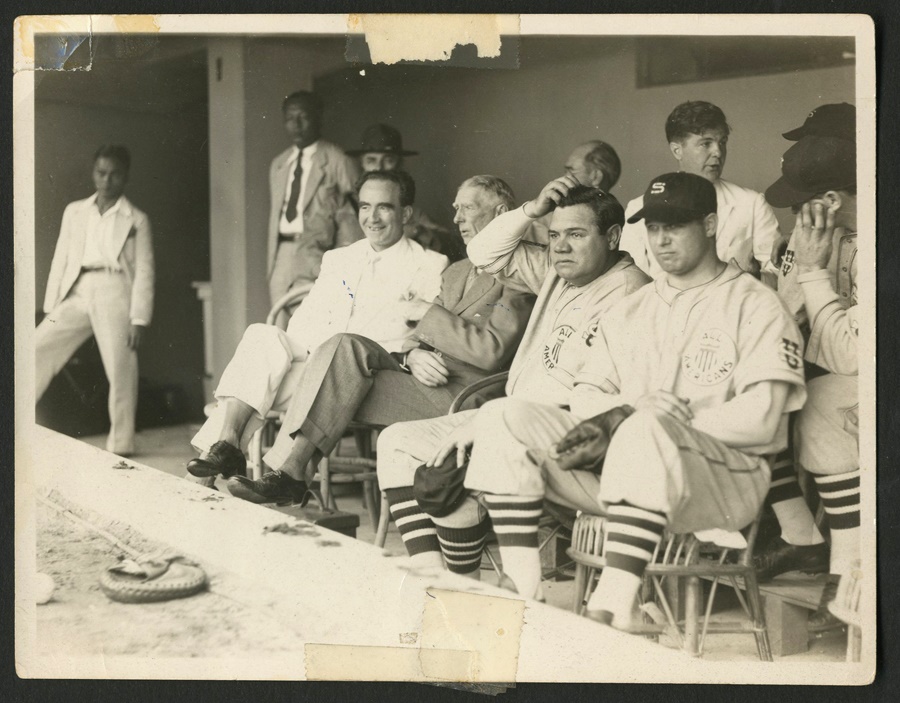 1934 Lou Gehrig Tour of Japan Game Worn Uniform. Baseball