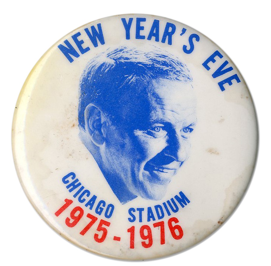 Rock 'n'  Roll - Scarce Frank Sinatra 1975-76 Chicago Stadium Pin