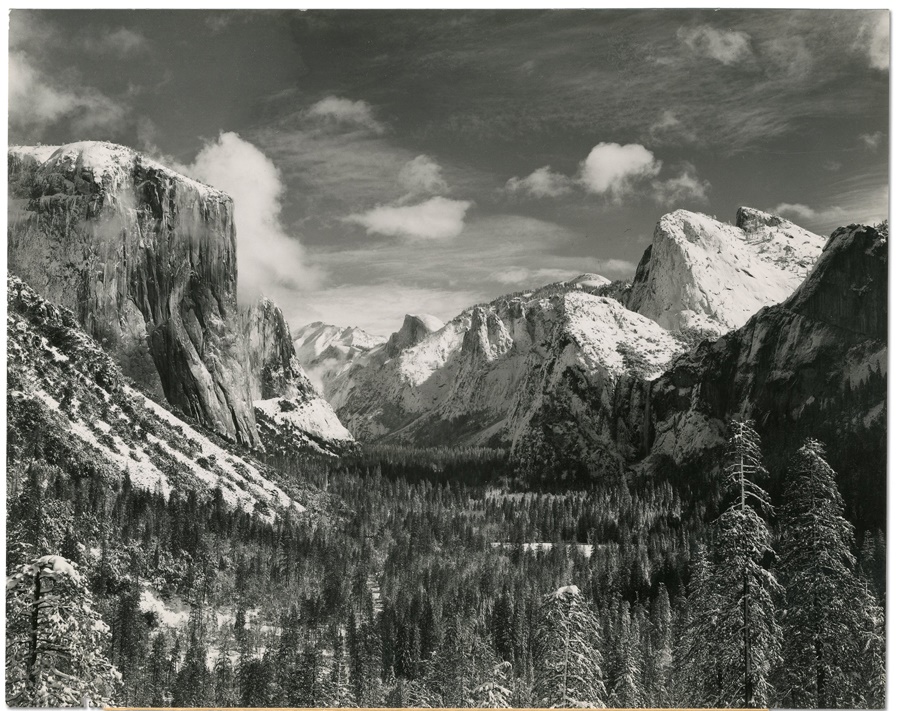 - Ansel Adams Winter in Yosemite Photo #1
