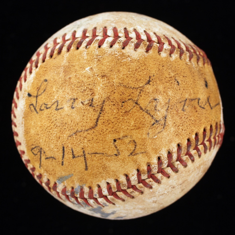 Baseball Autographs - Larry Lajoie Single Signed Baseball