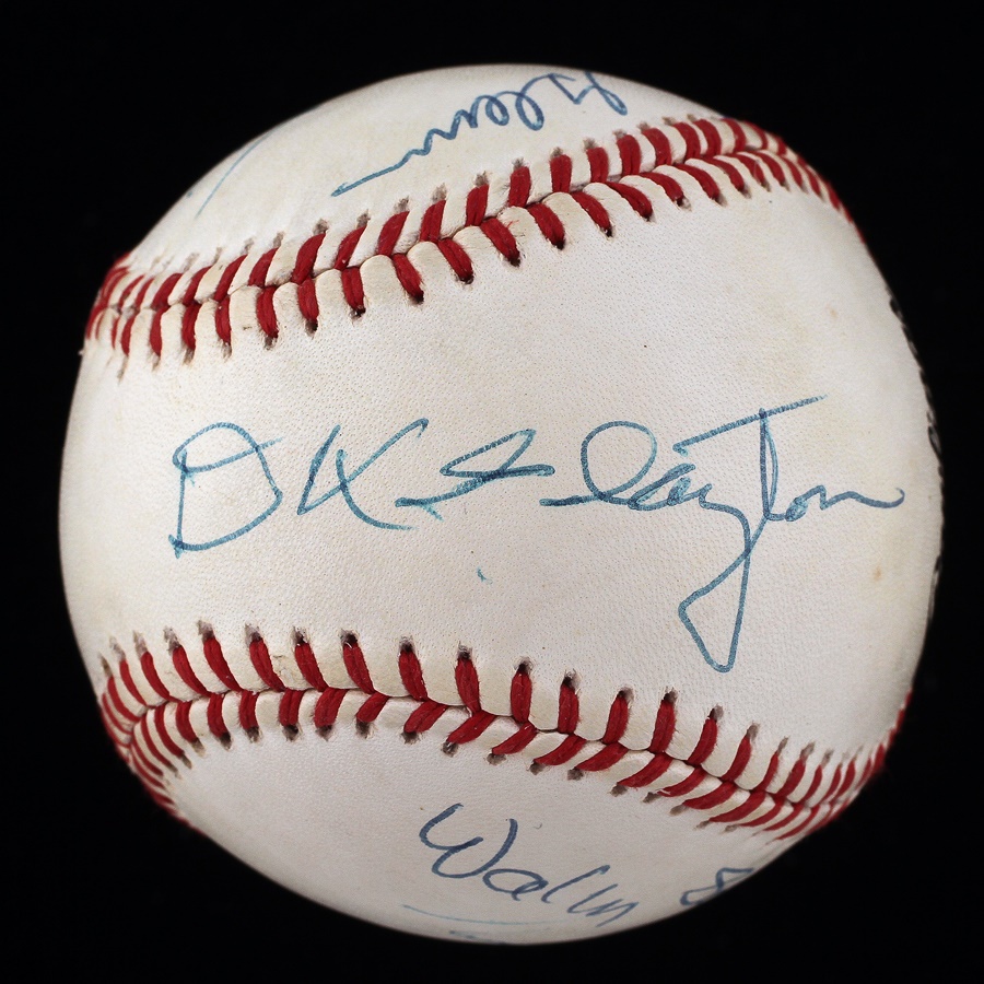 Baseball Autographs - Mercury Astronauts Signed Baseball