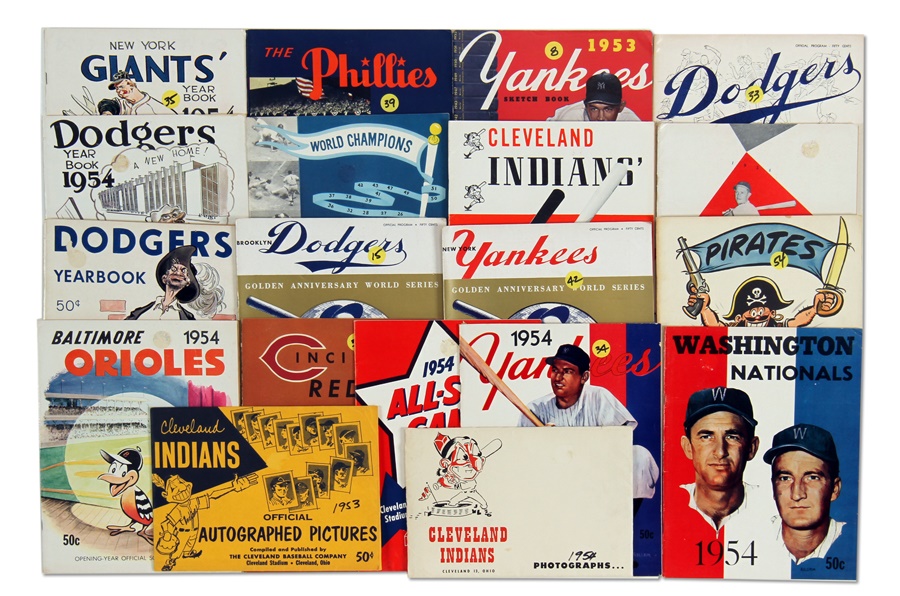 Baseball Memorabilia - 1950s Baseball Publication Collection