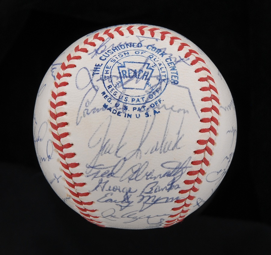 - 1965 Cleveland Indians Team Signed Baseball
