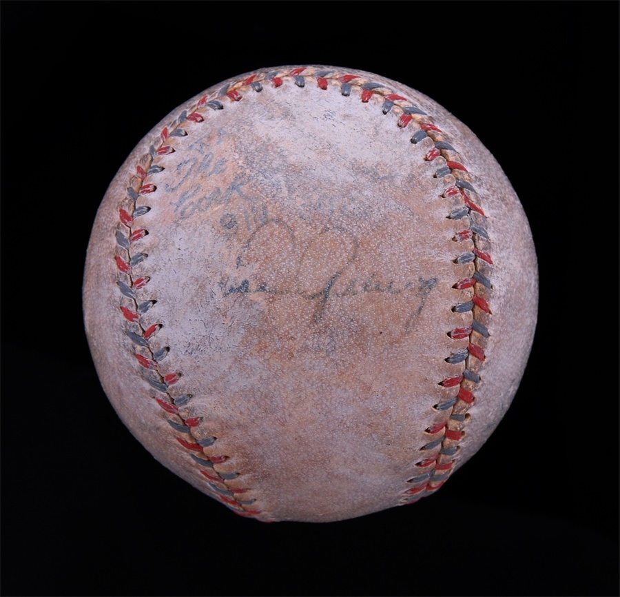 Baseball Autographs - 1931 Lou Gehrig Single Signed Home Run #224 Baseball