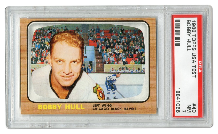 Sports and Non Sports Cards - 1966 Topps #40 Bobby Hull PSA 7