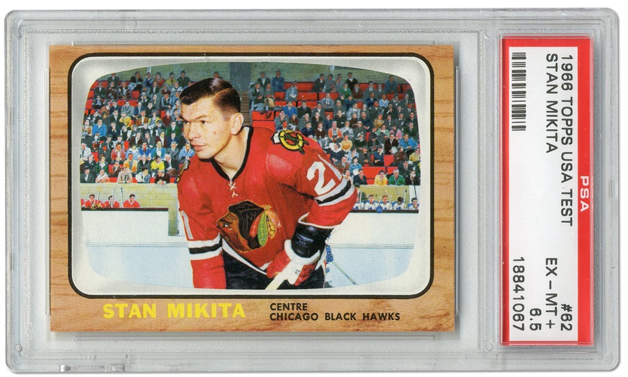 Sports and Non Sports Cards - 1966 Topps #62 Stan Mikita PSA 6.5