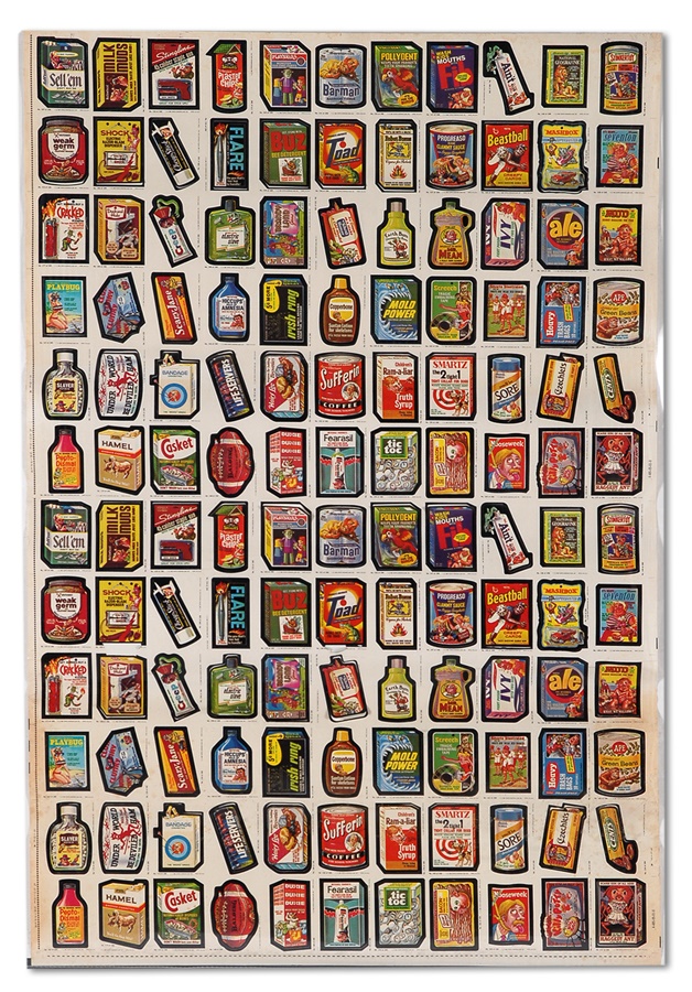 - 1979-80 Topps Wacky Packages Series 3 Uncut Sheets (100)