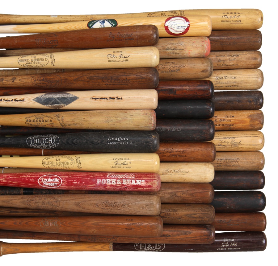 Massive Vintage Baseball Bat Collection (55+)