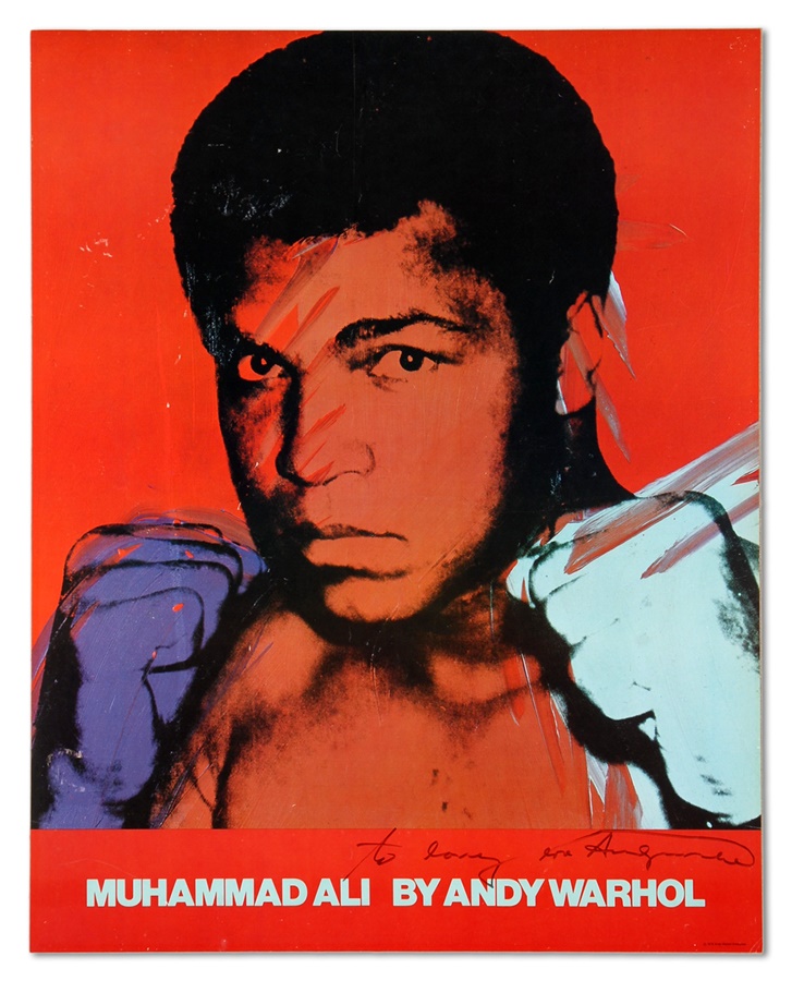 - Andy Warhol Signed Muhammad Ali Boxing Poster