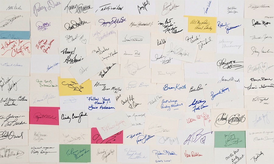 - Celebrity and Historical Autograph Collection