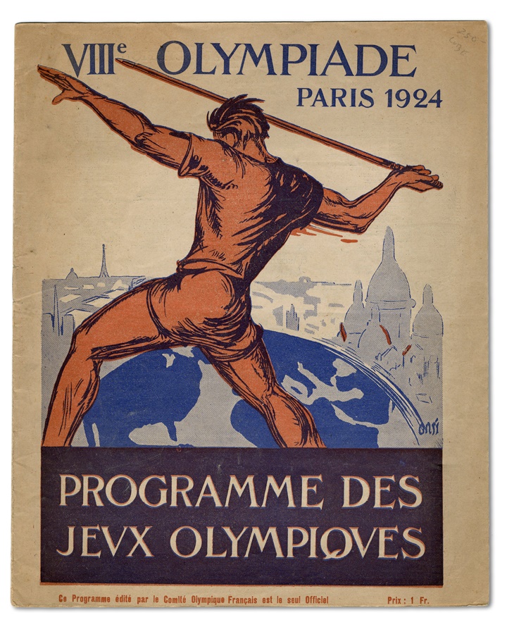 1924 Paris Olympic Program