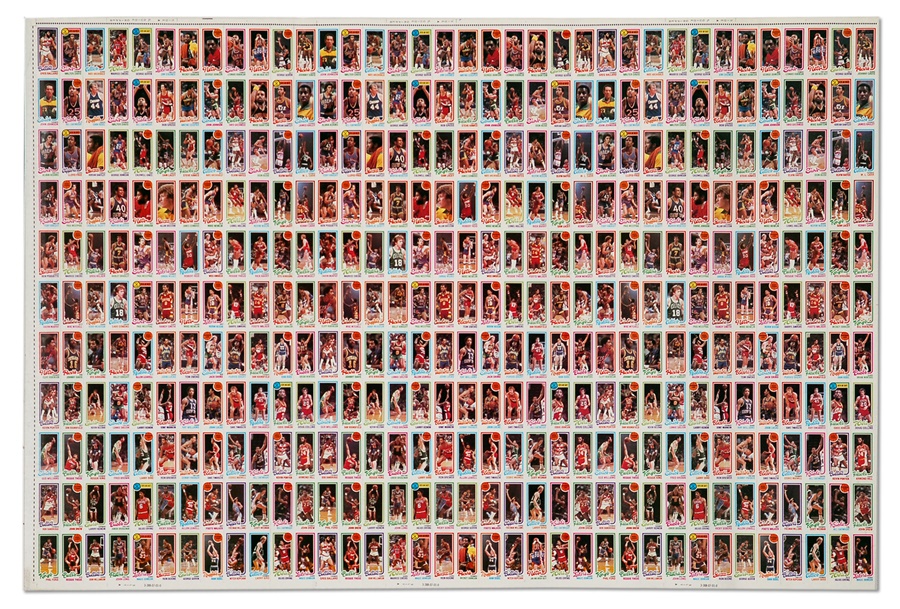 Sports and Non Sports Cards - Thirty Sets of 1980-81 Topps Basketball Cards in Uncut Sheet Form (60 sheets)