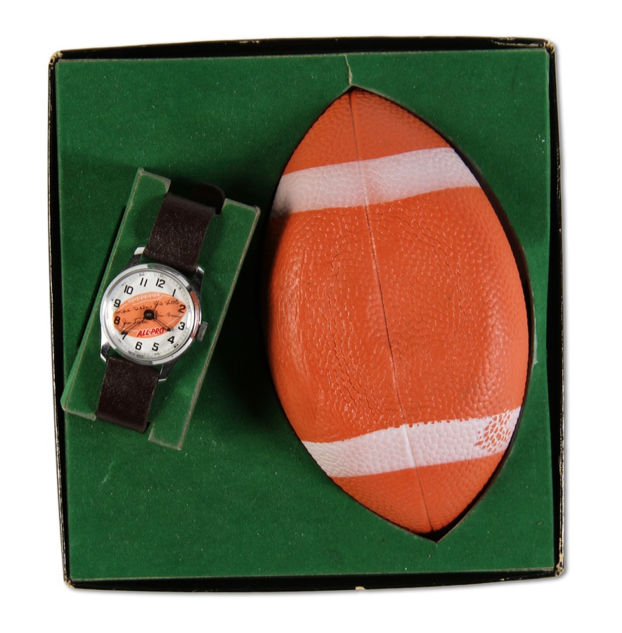 - Early 1960s NFL Wrist Watch in Original Box