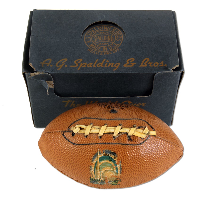 - 1939 NY World's Fair Football in Original Box