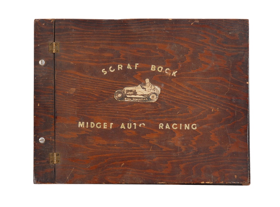 1940s Open Wheel Auto Racing Scrap Book with Photographs