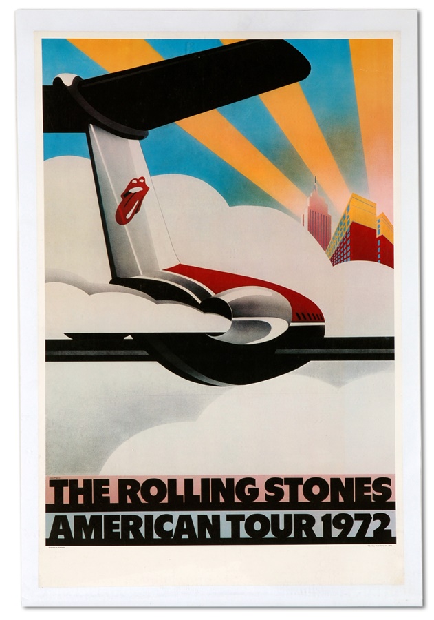 - 1972 Rolling Stones American Tour Concert Poster