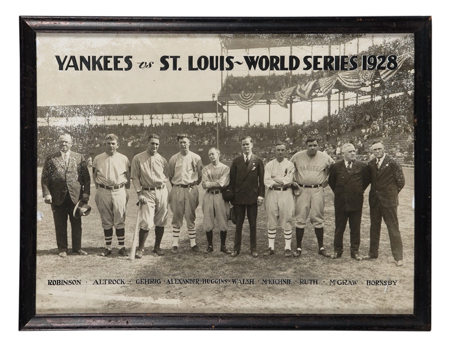 Lot Detail - Spectacular Babe Ruth & Lou Gehrig Bustin Babes & Larrupin'  Lou's Dual-Signed Barnstorming Photograph (Full JSA LOA • Stamped Christy  Walsh Management)