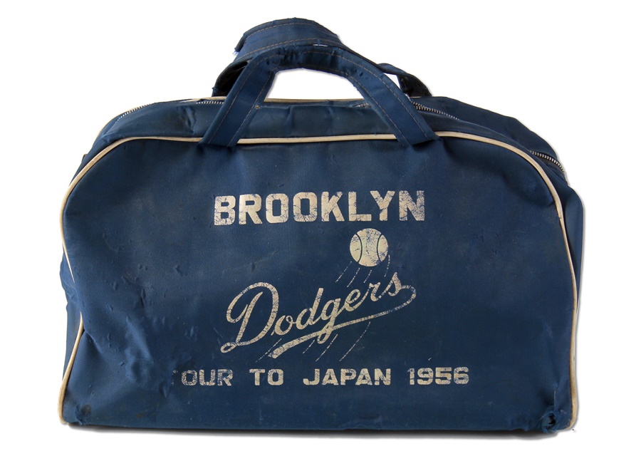 The Sal LaRocca Collection - 1956 Brooklyn Dodgers Tour of Japan Travel Bag
