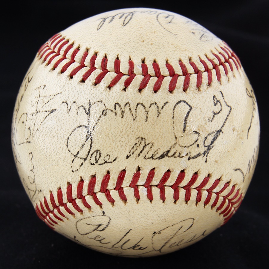 The Sal LaRocca Collection - 1941 Brooklyn Dodgers Team Signed Baseball