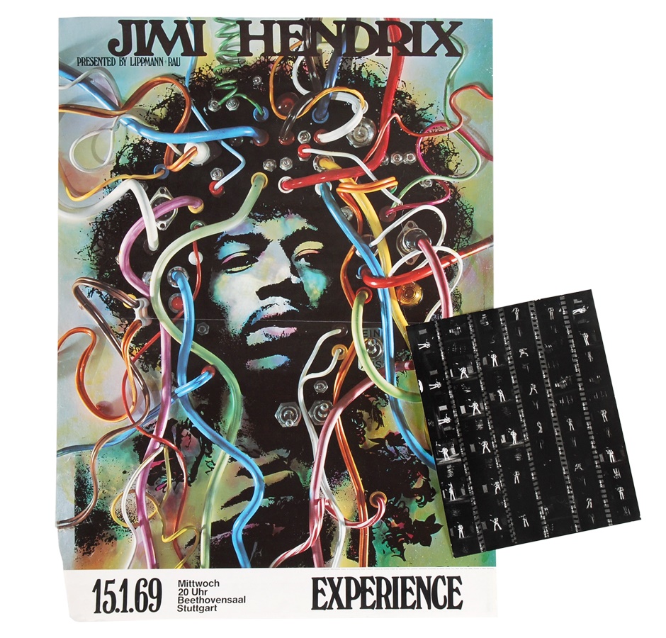 - Jimi Hendrix Poster & Contact Sheet
