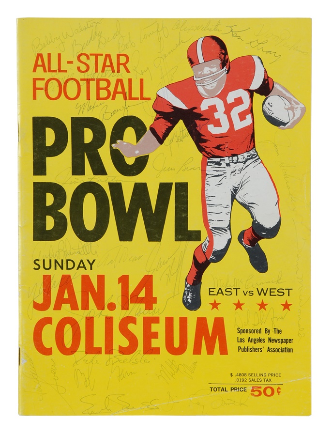 Football - 1962 NFL Pro Bowl Signed Program