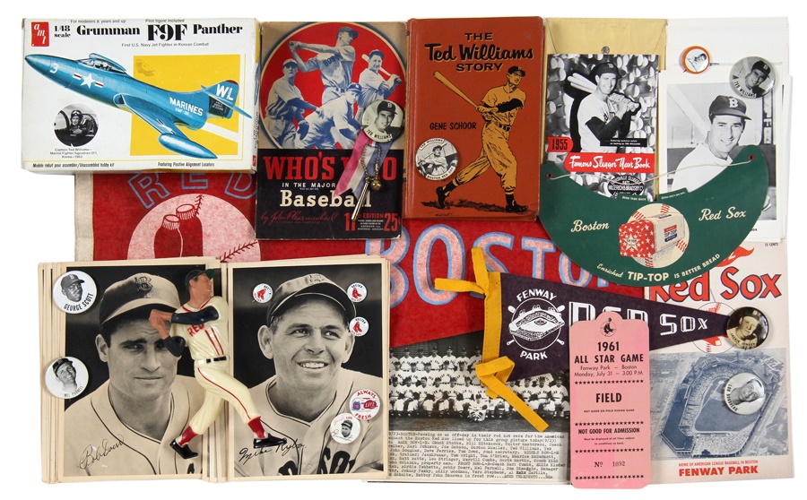 - Large Boston Red Sox Memorabilia Collection