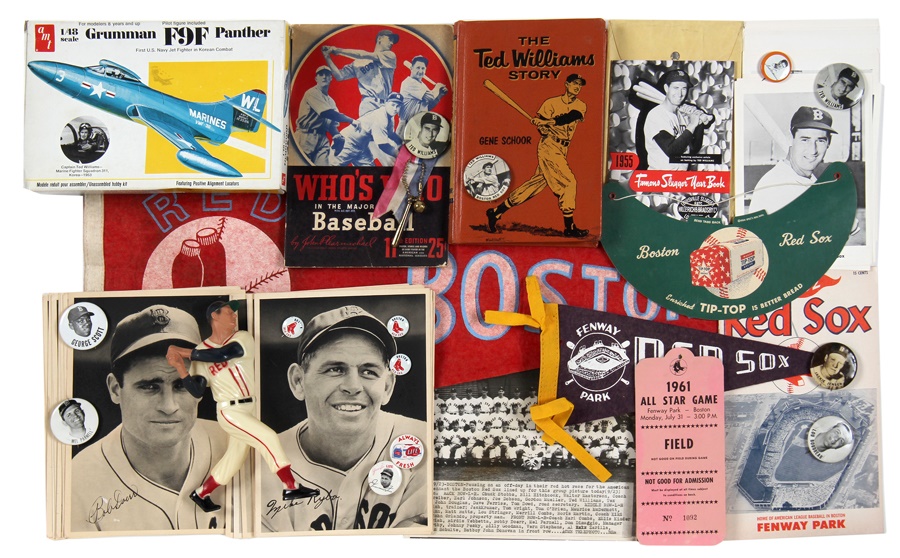 Large Boston Red Sox Memorabilia Collection