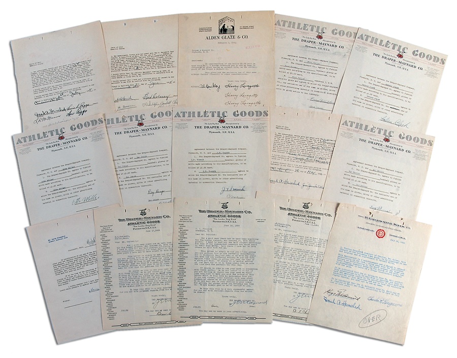 The Sal LaRocca Collection - Brooklyn Dodgers Signed Draper and Maynard Contracts (15)
