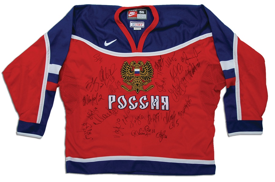 2002 Olympic Hockey Team Signed Jerseys (5)