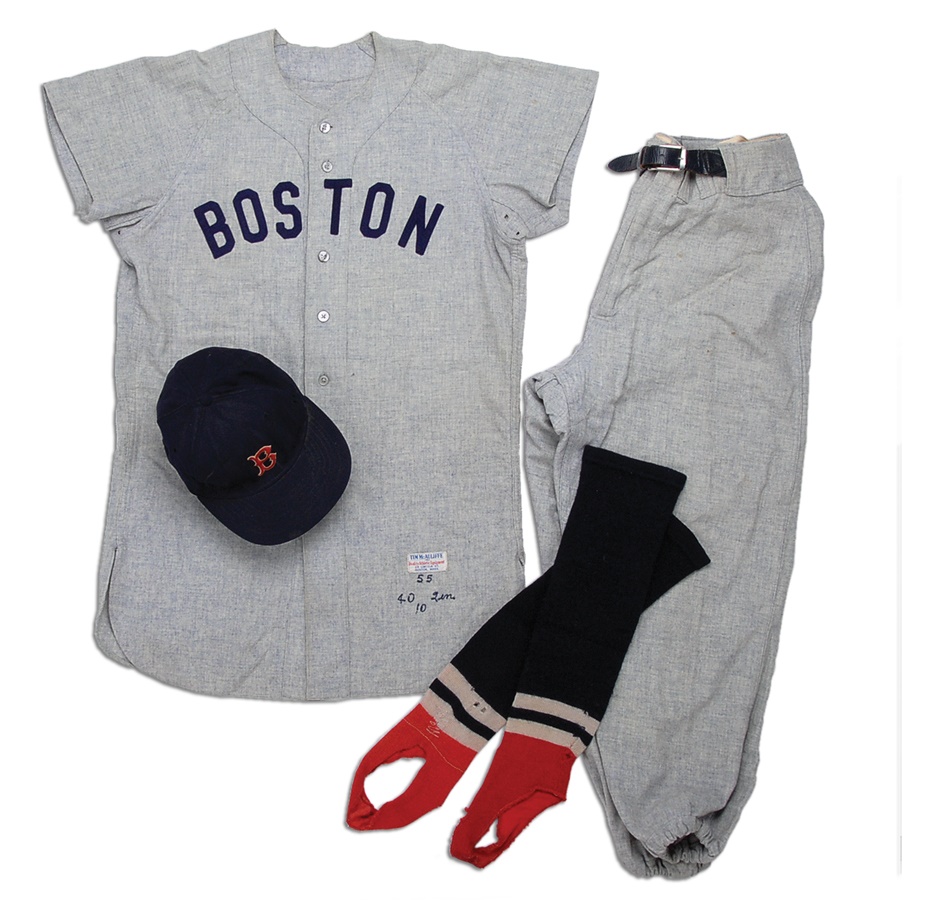 Boston Sports - 1955 Billy Goodman Boston Red Sox Game Worn Uniform