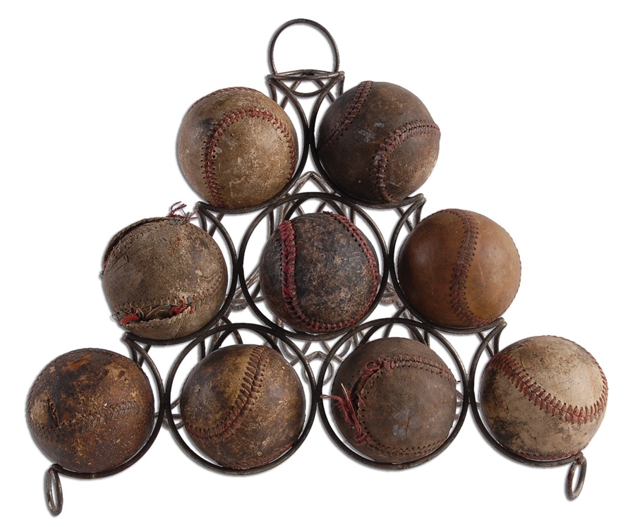 Baseball Memorabilia - Early Baseball Counter Display Rack