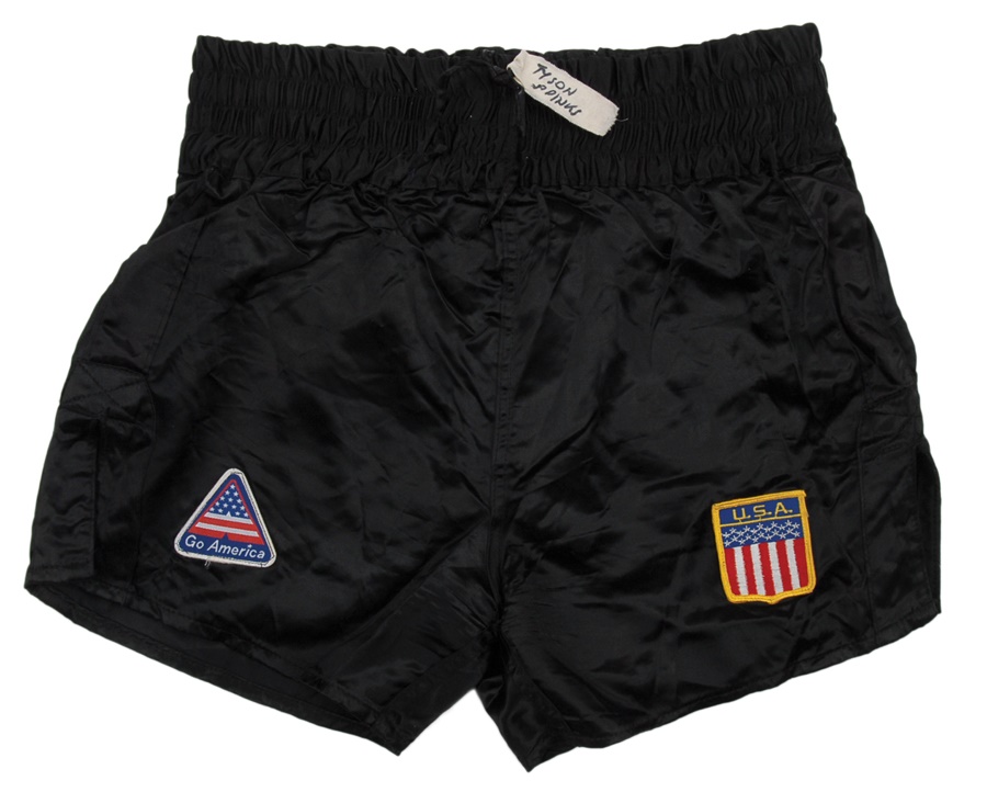 The Steve Lott Boxing Collection - Mike Tyson's Fight Trunks -  Michael Spinks Match