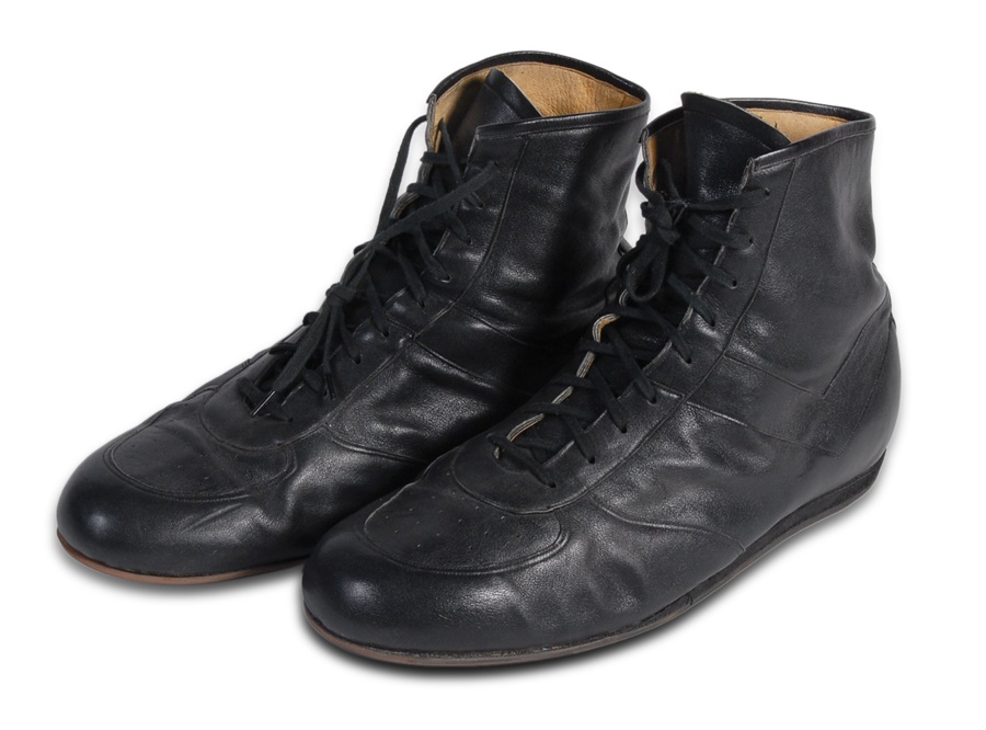 The Steve Lott Boxing Collection - Mike Tyson's Training Shoes - Pinklon Thomas Match