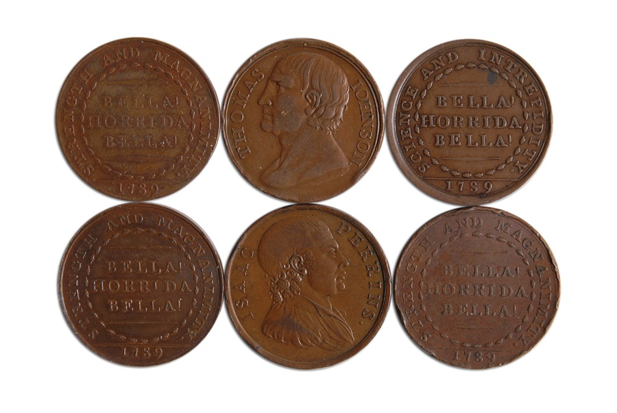 - 1797 Bronze Boxing Medallions (6)