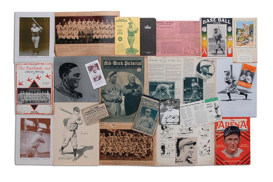 Rogers Hornsby Scarce Publication and Display Piece Collection (21)