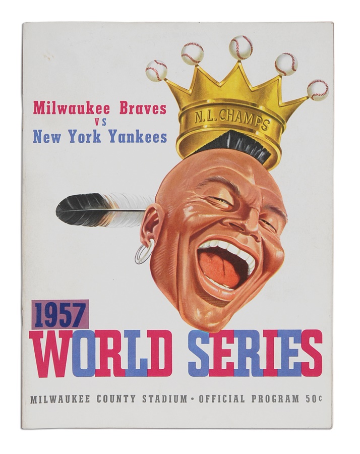 Baseball Autographs - 1957 New York Yankees Signed World Series Program