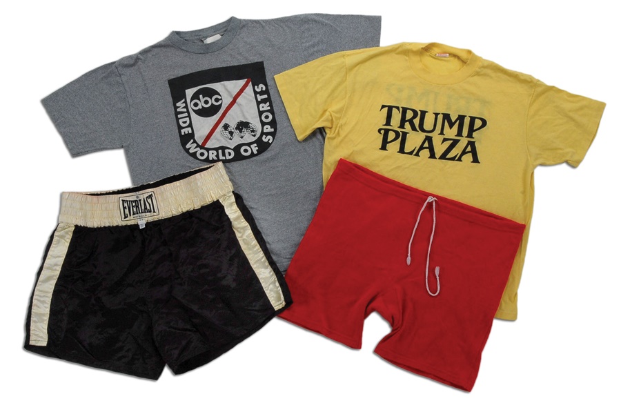 The Steve Lott Boxing Collection - Mike Tyson Training Equipment Lot From Tyrell Biggs Fight (4)