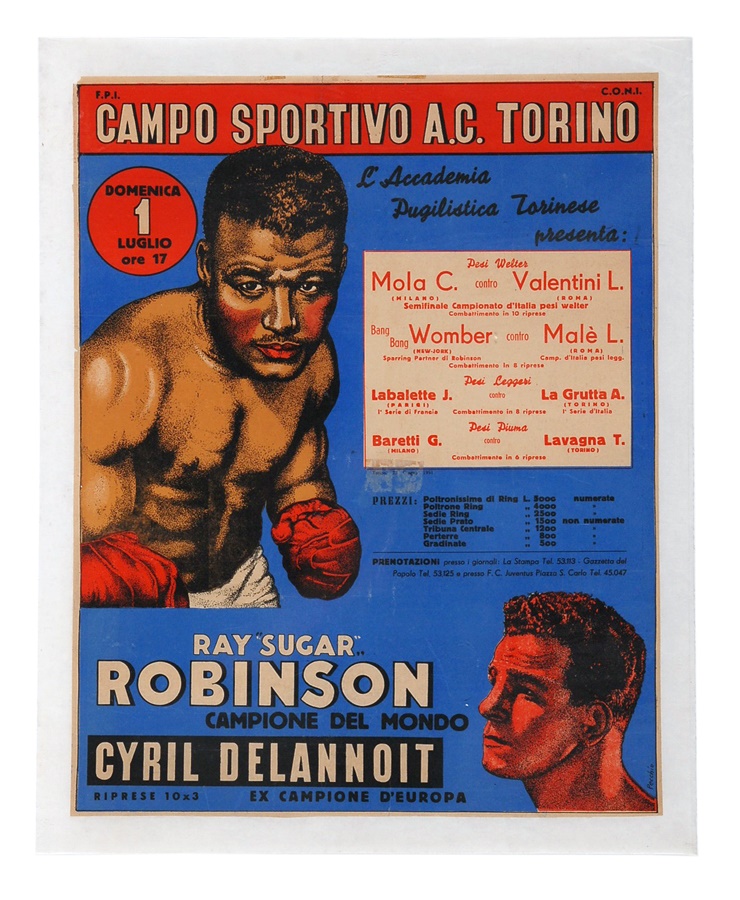 The Steve Lott Boxing Collection - Robinson vs Delannoit On-Site Poster