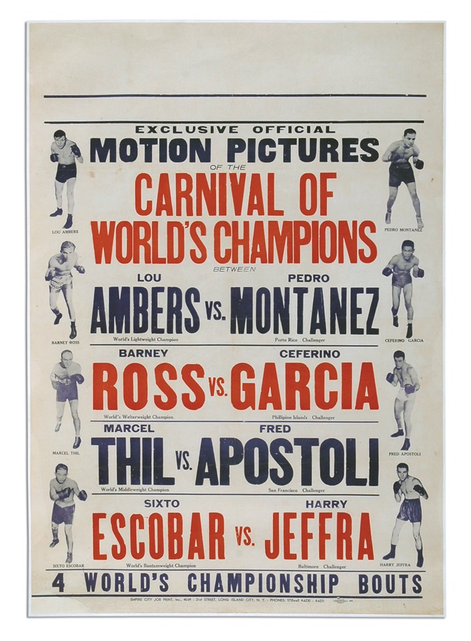 The Steve Lott Boxing Collection - "Carnival of Champions" Boxing Poster