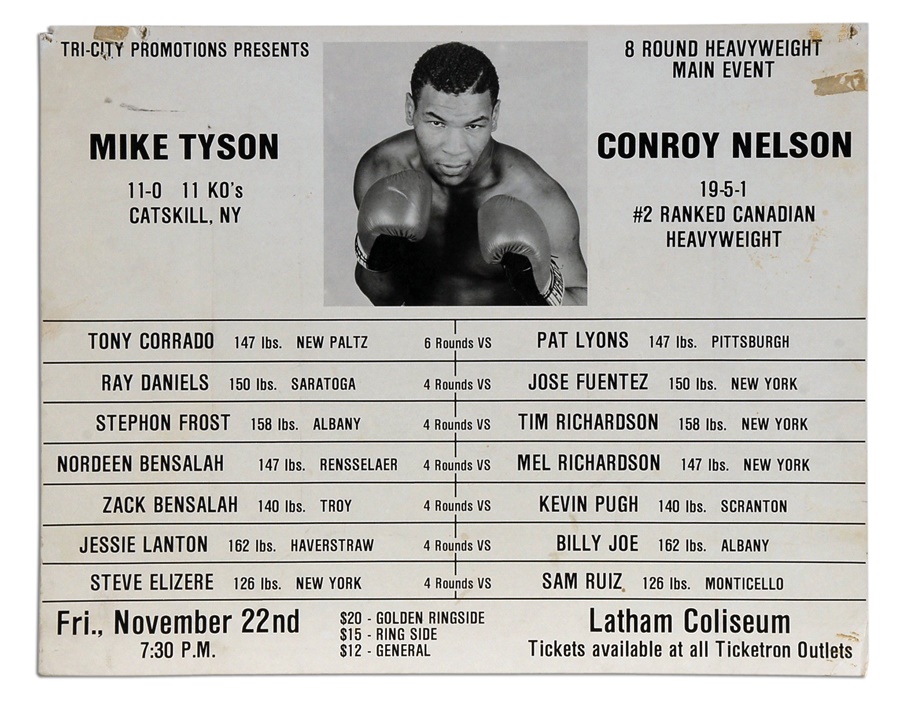 The Steve Lott Boxing Collection - Tyson vs Neslon On-Site Poster