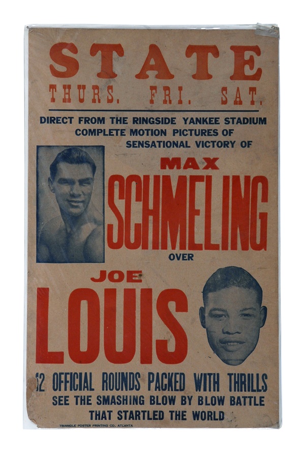 The Steve Lott Boxing Collection - 1936 Louis Schmelling I Fight Film Poster