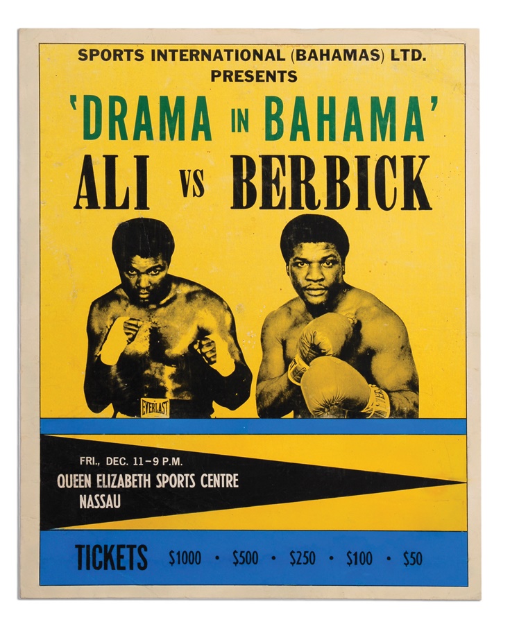 Ali vs Berbick On Site Fight Poster