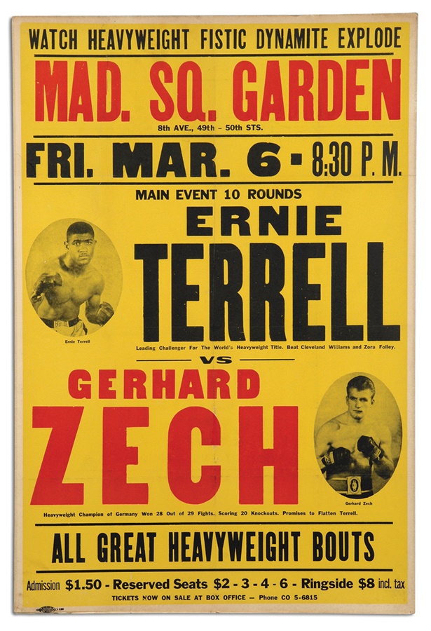 Terrell vs Zech On-Site Fight Poster
