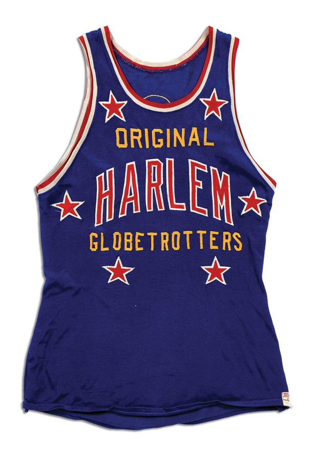 1960s Bobby Milton Harlem Globetrotters Game Worn Jersey and Warm-Up Suit