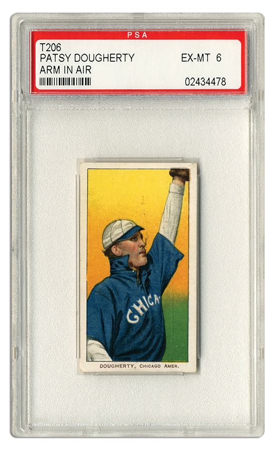 T-206 - Patsy Dougherty Arm In Air (PSA EX-MT 6)