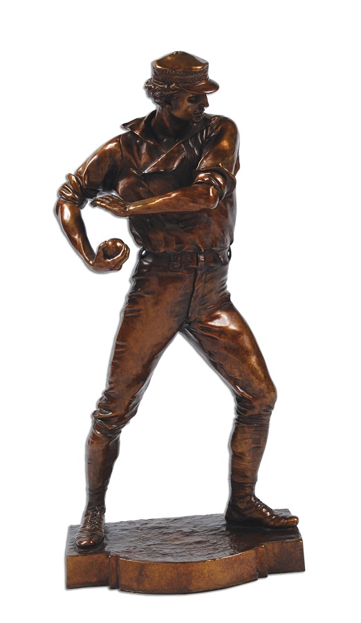 - 1889 "The Baseball Player" Bronze by Douglas Tilden