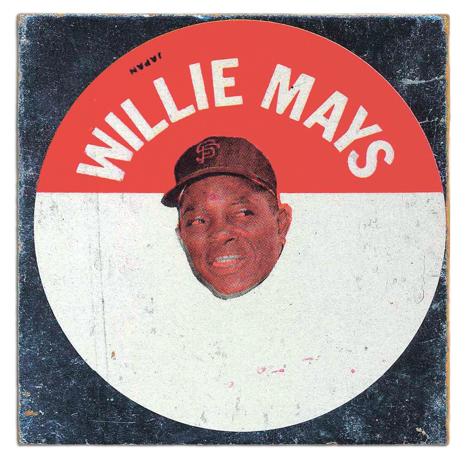 Sports and Non Sports Cards - Very Rare 1967 Topps Discs Willie Mays